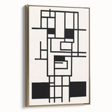 Bohemian Wall Art - Black & White Eclectic Boho Decor with Geometric Style