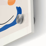 Bohemian Line Art - Modern Boho Decor Canvas with Abstract Face Illustration