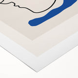 Bohemian Line Art - Modern Boho Decor Canvas with Abstract Face Illustration