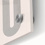 Modern Bohemian Wall Art - Geometric Boho Decor Canvas with Minimalist Design