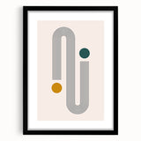 Modern Bohemian Wall Art - Geometric Boho Decor Canvas with Minimalist Design