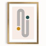 Modern Bohemian Wall Art - Geometric Boho Decor Canvas with Minimalist Design