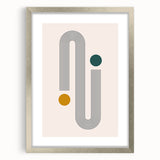 Modern Bohemian Wall Art - Geometric Boho Decor Canvas with Minimalist Design