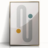 Modern Bohemian Wall Art - Geometric Boho Decor Canvas with Minimalist Design