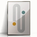 Modern Bohemian Wall Art - Geometric Boho Decor Canvas with Minimalist Design