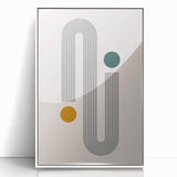 Modern Bohemian Wall Art - Geometric Boho Decor Canvas with Minimalist Design