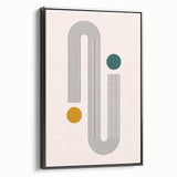 Modern Bohemian Wall Art - Geometric Boho Decor Canvas with Minimalist Design
