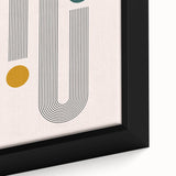 Modern Bohemian Wall Art - Geometric Boho Decor Canvas with Minimalist Design