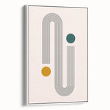 Modern Bohemian Wall Art - Geometric Boho Decor Canvas with Minimalist Design