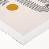 Modern Bohemian Wall Art - Geometric Boho Decor Canvas with Minimalist Design