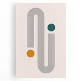 Modern Bohemian Wall Art - Geometric Boho Decor Canvas with Minimalist Design