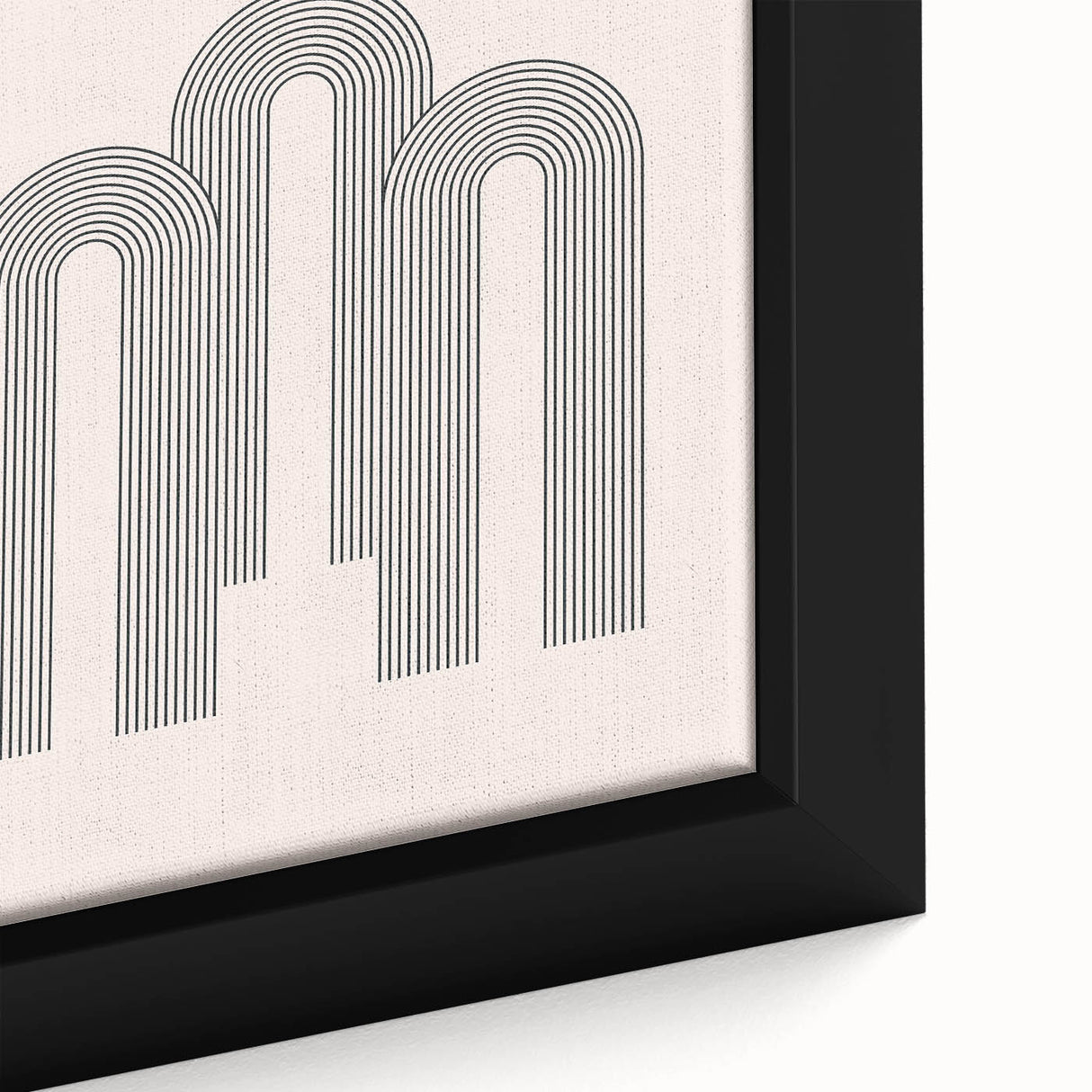 Modern Bohemian Wall Art - Minimalist Boho Decor Canvas with Geometric Arch Design