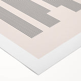 Modern Bohemian Wall Art - Minimalist Boho Decor Canvas with Geometric Arch Design