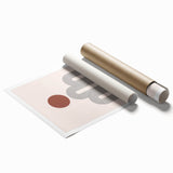 Modern Bohemian Wall Art - Minimalist Boho Decor Canvas with Geometric Arch Design