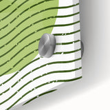 Bohemian Green Abstract Art | Eclectic Bauhaus Boho Decor Canvas Print