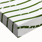 Bohemian Green Abstract Art | Eclectic Bauhaus Boho Decor Canvas Print