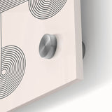 Minimalist Bohemian Wall Art - Geometric Boho Decor Canvas with Abstract Circles