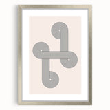 Minimalist Bohemian Wall Art - Geometric Boho Decor Canvas with Abstract Circles