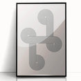 Minimalist Bohemian Wall Art - Geometric Boho Decor Canvas with Abstract Circles