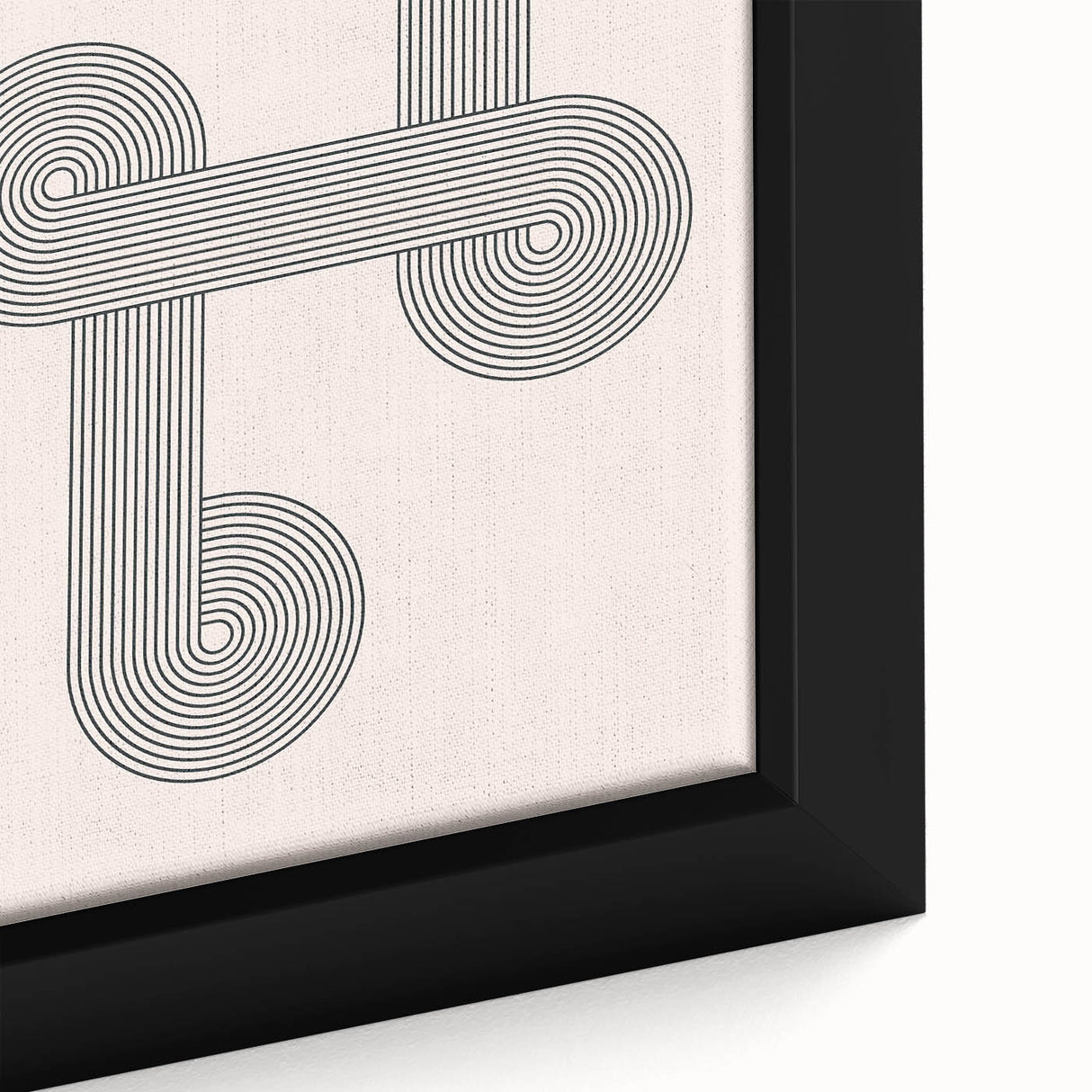 Minimalist Bohemian Wall Art - Geometric Boho Decor Canvas with Abstract Circles