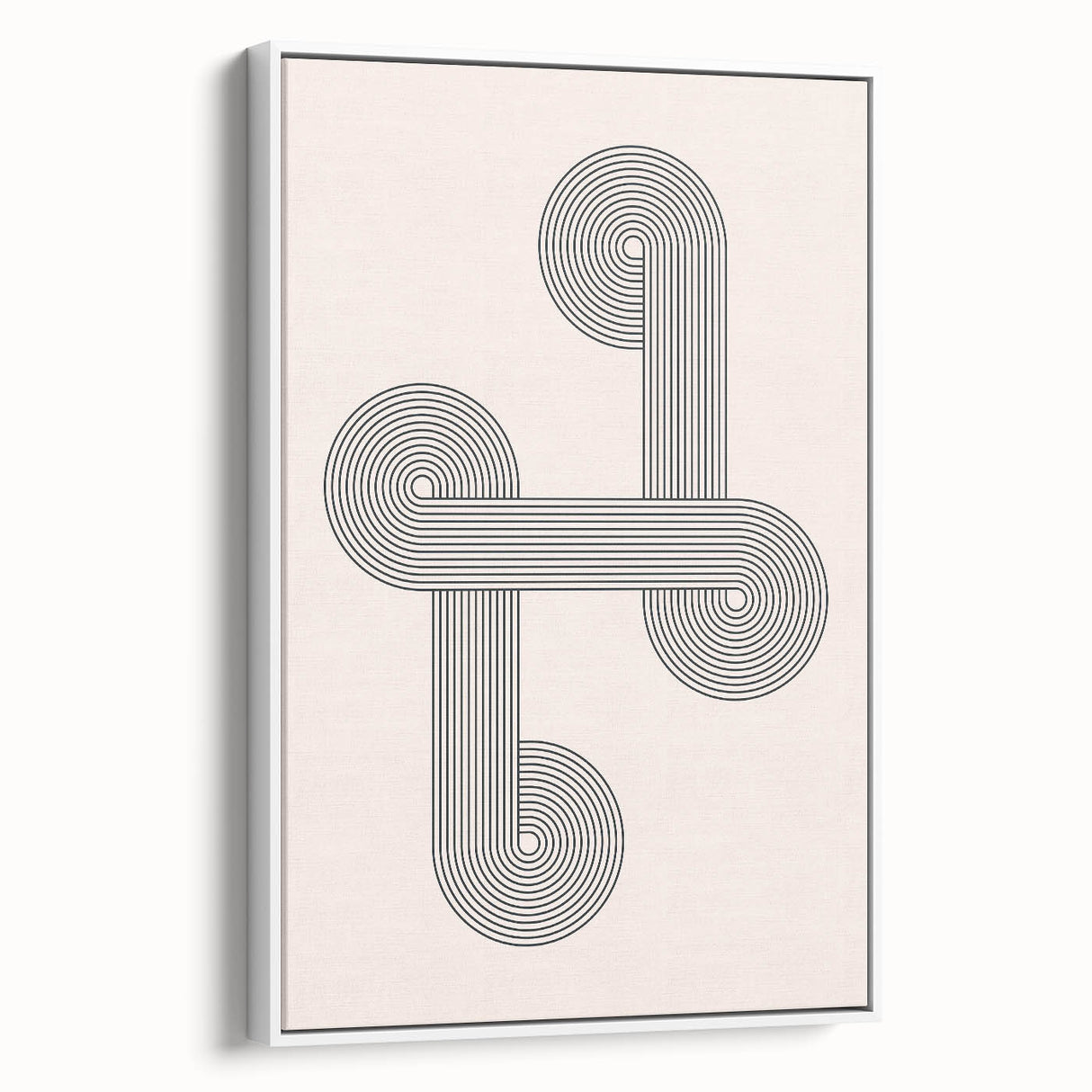 Minimalist Bohemian Wall Art - Geometric Boho Decor Canvas with Abstract Circles