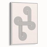 Minimalist Bohemian Wall Art - Geometric Boho Decor Canvas with Abstract Circles