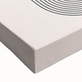 Minimalist Bohemian Wall Art - Geometric Boho Decor Canvas with Abstract Circles