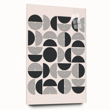 Bohemian Wall Art - Black & White Geometric Boho Decor Canvas