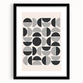 Bohemian Wall Art - Black & White Geometric Boho Decor Canvas