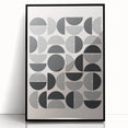 Bohemian Wall Art - Black & White Geometric Boho Decor Canvas