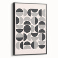 Bohemian Wall Art - Black & White Geometric Boho Decor Canvas