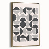 Bohemian Wall Art - Black & White Geometric Boho Decor Canvas