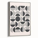 Bohemian Wall Art - Black & White Geometric Boho Decor Canvas