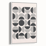 Bohemian Wall Art - Black & White Geometric Boho Decor Canvas