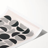 Bohemian Wall Art - Black & White Geometric Boho Decor Canvas