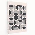 Bohemian Wall Art - Black & White Geometric Boho Decor Canvas