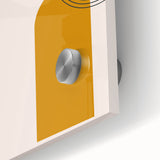 Modern Bohemian Wall Art - Geometric Boho Decor Canvas with Mustard and Teal Accents