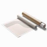 Minimalist Bohemian Wall Art - Geometric Boho Decor Canvas with Curved Lines