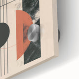 Abstract Bohemian Wall Art - Geometric Boho Decor Canvas with Earthy Tones