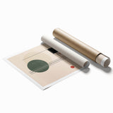 Abstract Bohemian Wall Art - Geometric Boho Decor Canvas with Earthy Tones