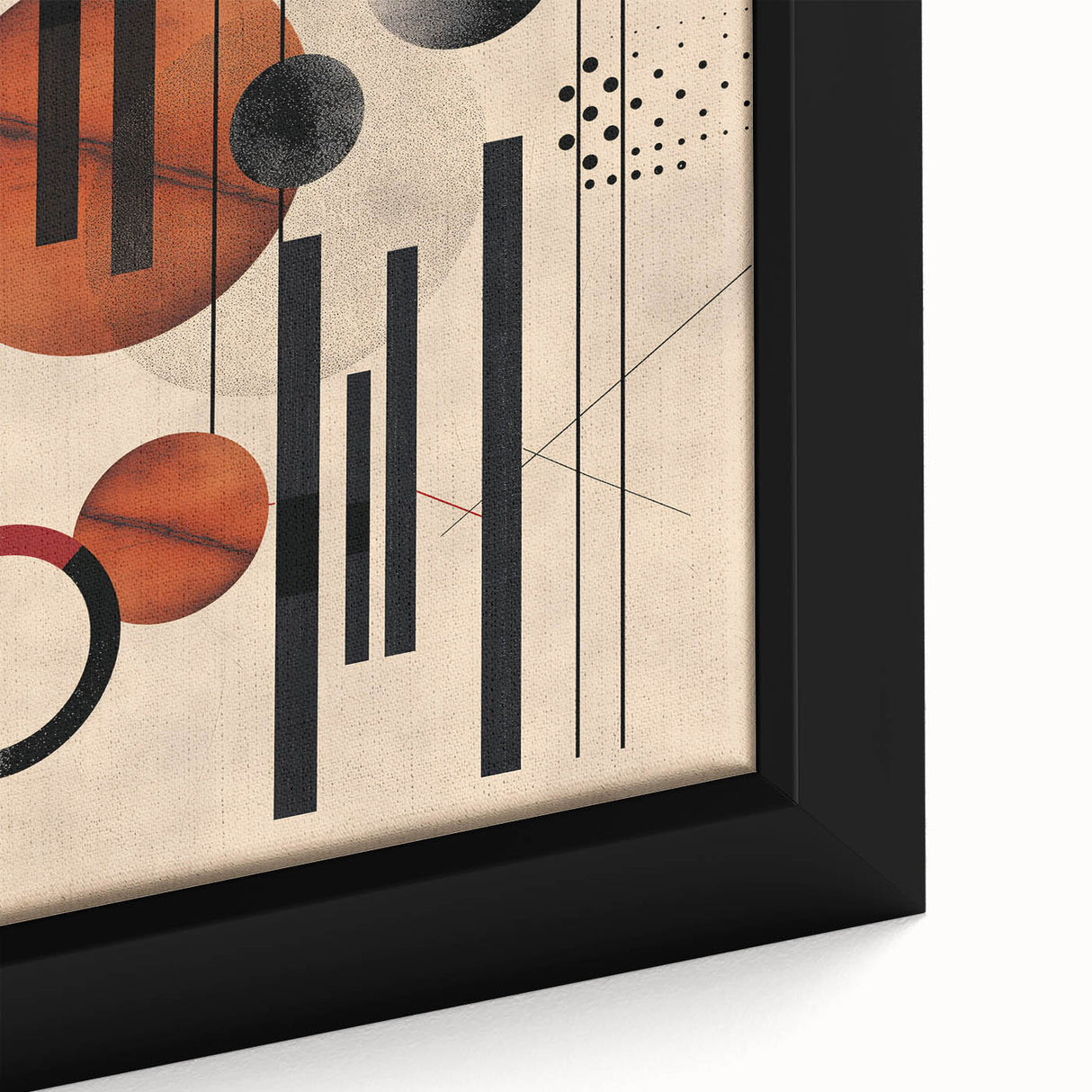 Abstract Bohemian Wall Art - Geometric Boho Decor Canvas with Earthy Hues