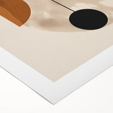 Modern Bohemian Wall Art - Geometric Boho Decor Canvas with Warm Earthy Tones