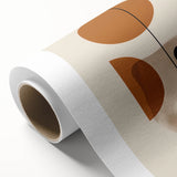 Modern Bohemian Wall Art - Geometric Boho Decor Canvas with Warm Earthy Tones