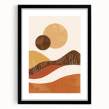 Eclectic Bohemian Wall Art | Artistic Boho Decor Canvas for Warm Interiors