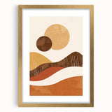 Eclectic Bohemian Wall Art | Artistic Boho Decor Canvas for Warm Interiors