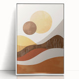 Eclectic Bohemian Wall Art | Artistic Boho Decor Canvas for Warm Interiors