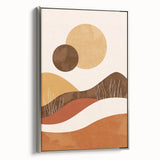 Eclectic Bohemian Wall Art | Artistic Boho Decor Canvas for Warm Interiors