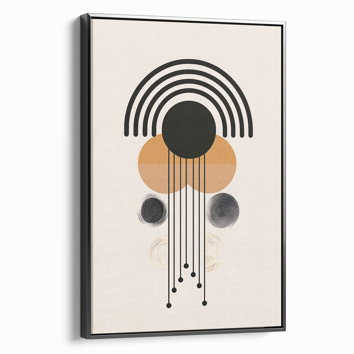 Modern Bohemian Wall Art | Eclectic Boho Decor Canvas for Urban Spaces