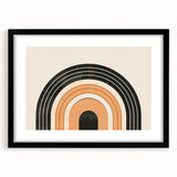 Boho Wall Art - Minimalist Geometric Arch Bohemian Canvas Decor