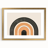 Boho Wall Art - Minimalist Geometric Arch Bohemian Canvas Decor